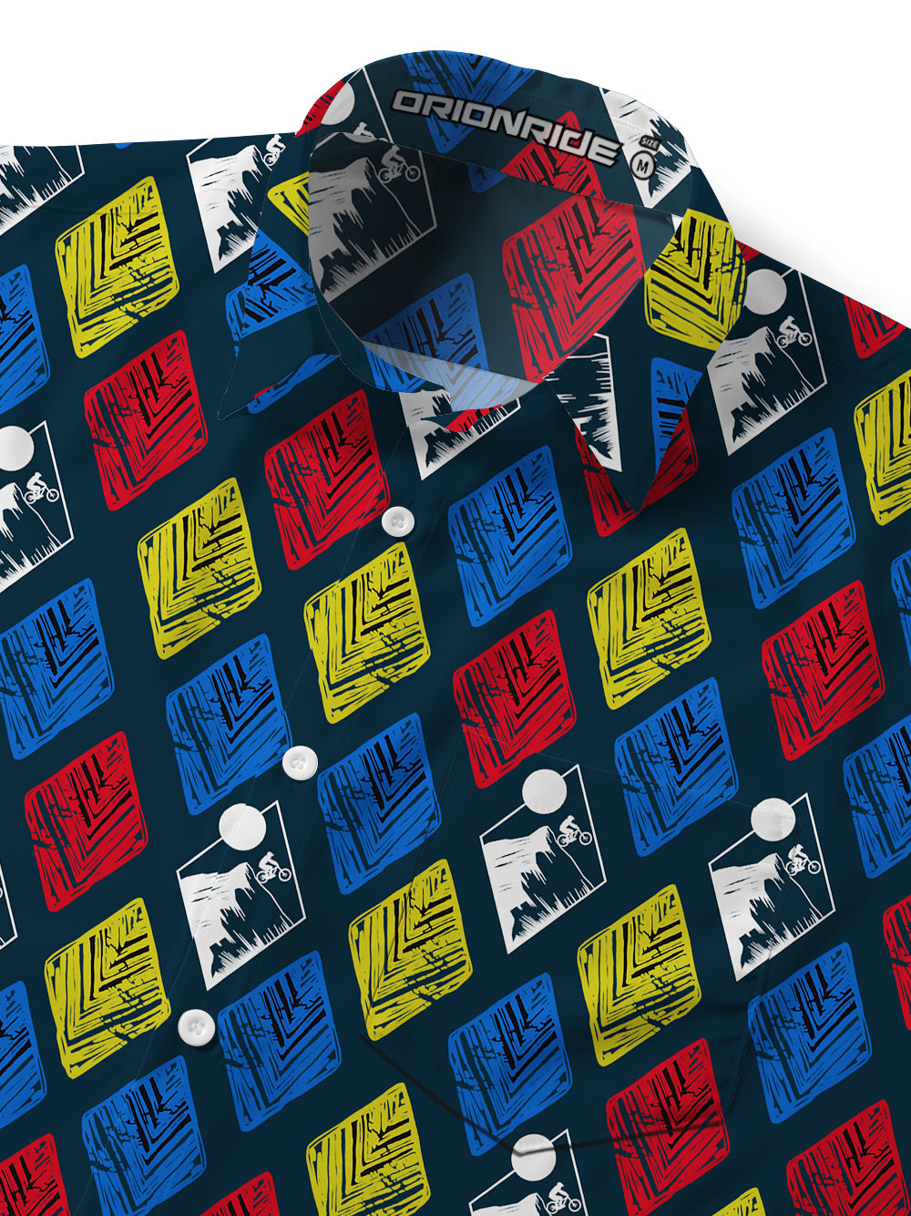 Orionride Artistic Diamond Grid Ultra Lightweight Short Sleeves Hawaiian shirt