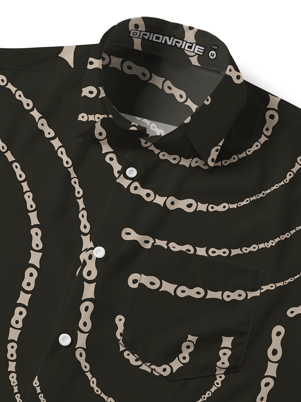 Orionride Bicycle Chain Zipper Pockets Ultra Lightweight Short Sleeves Gravel Shirt