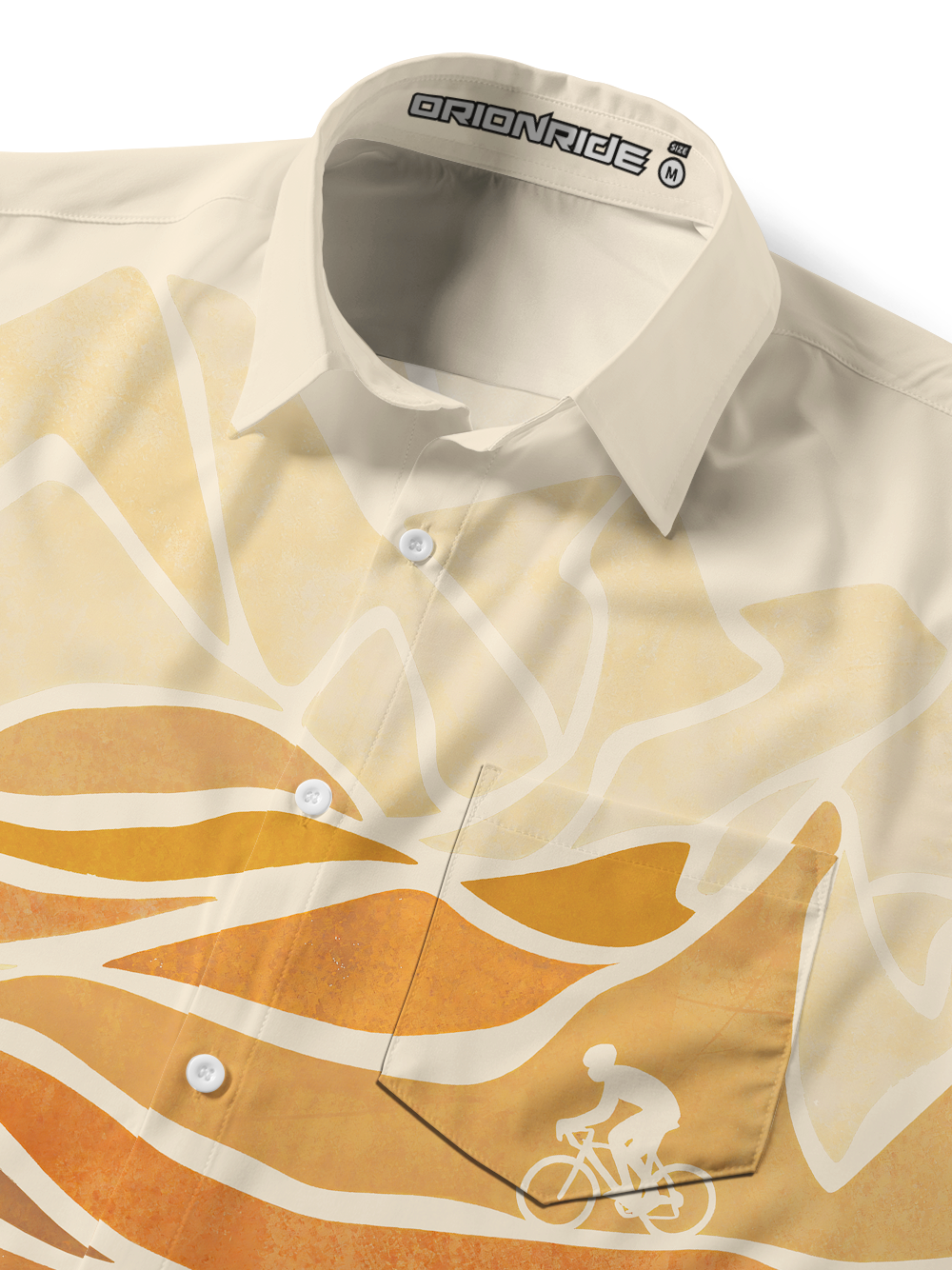 Orionride Golden Pass Zipper Pockets Ultra Lightweight Short Sleeves Gravel Shirt