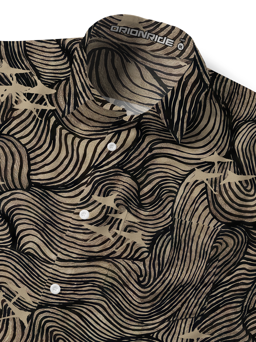 Orionride Gold Line Flow Zipper Pockets Ultra Lightweight Short Sleeves Gravel Shirt