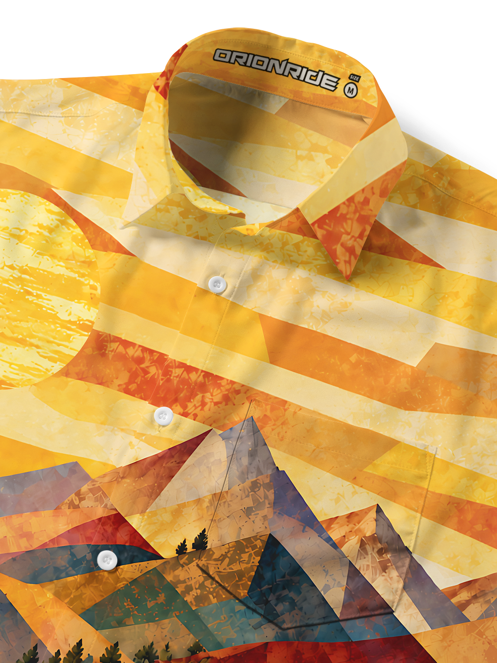 Orionride Paper Peaks Zipper Pockets Ultra Lightweight Short Sleeves Gravel Shirt