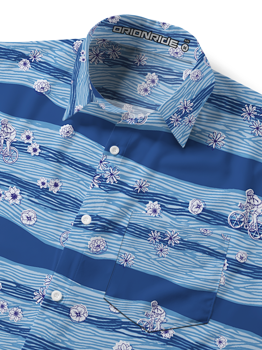 Orionride Gulf Tour Zipper Pockets Ultra Lightweight Short Sleeves Gravel Shirt