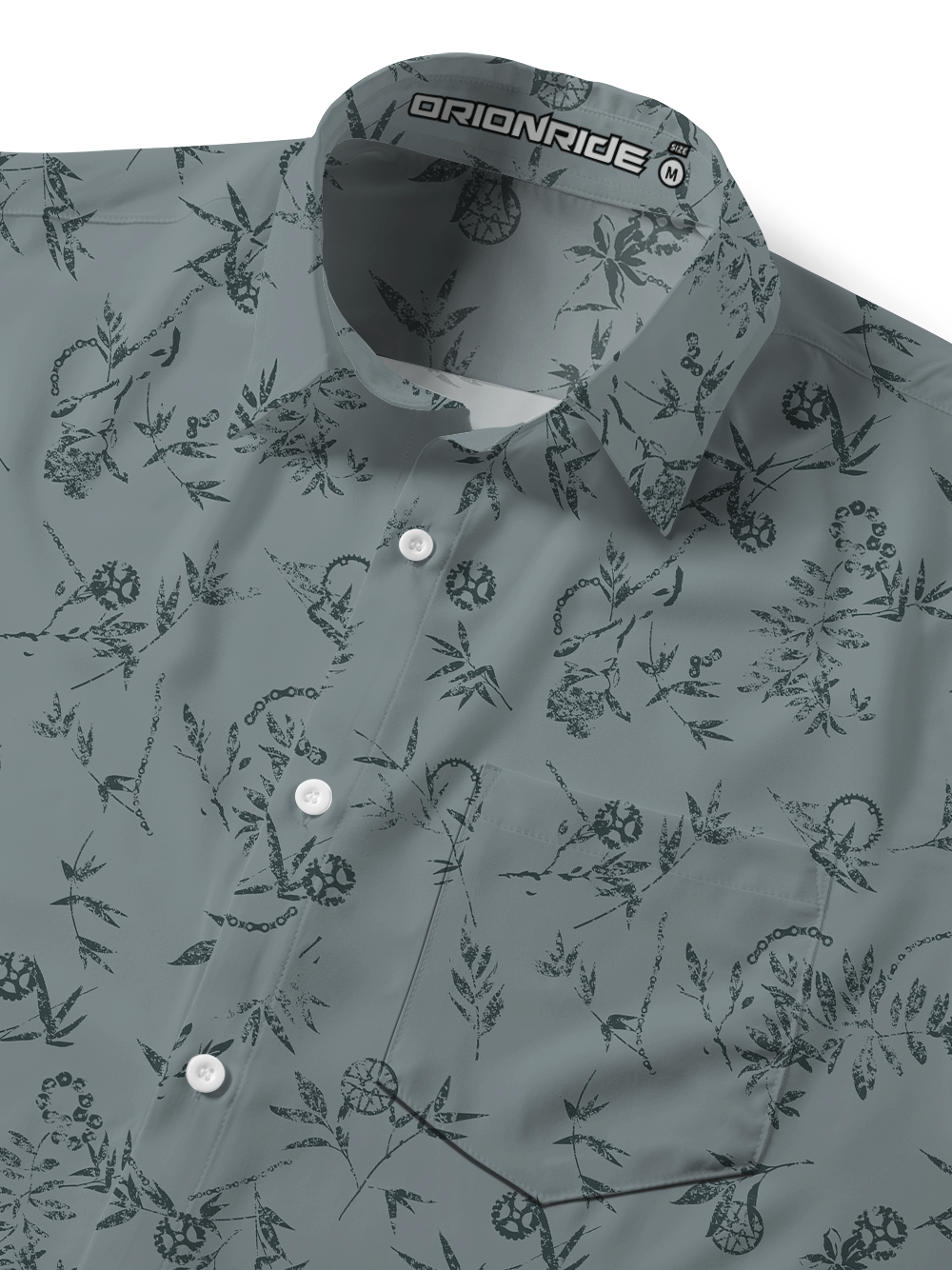 Orionride Leaf Stem Gear Zipper Pockets Ultra Lightweight Short Sleeves Gravel Shirt