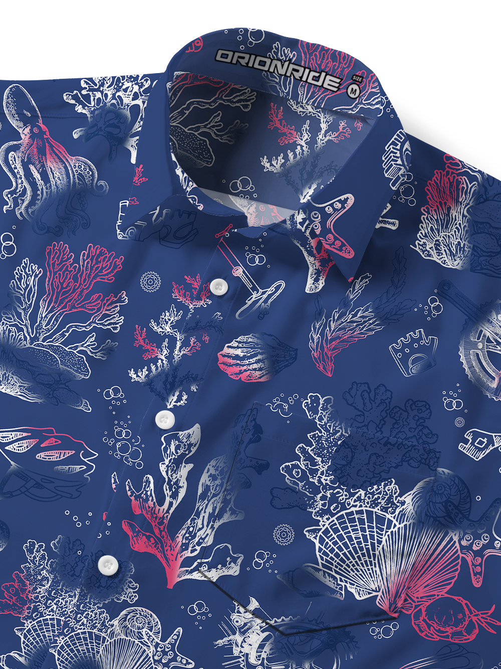 Orionride The Promise Of The Ocean Zipper Pockets Ultra Lightweight Short Sleeves Gravel Shirt