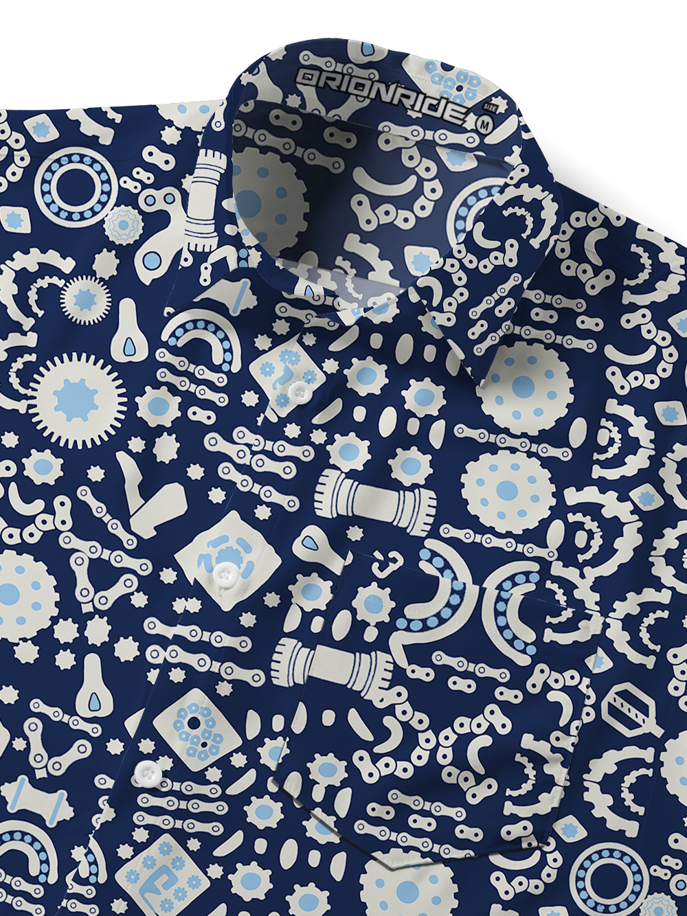 Orionride The World Of Parts Zipper Pockets Ultra Lightweight Short Sleeves Gravel Shirt