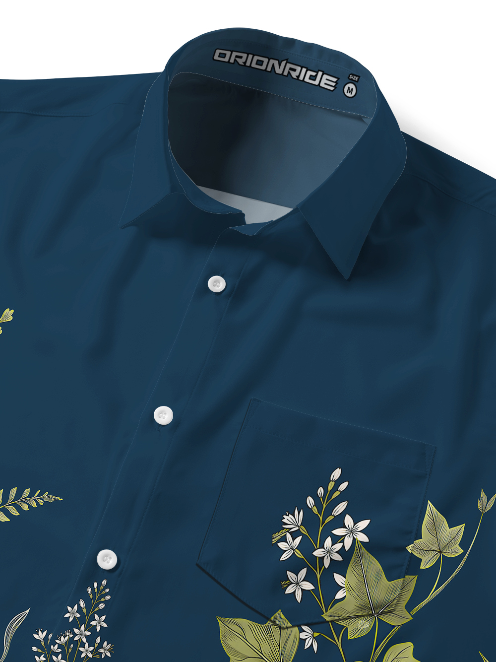 Orionride Silent Leaf Zipper Pockets Ultra Lightweight Short Sleeves Gravel Shirt