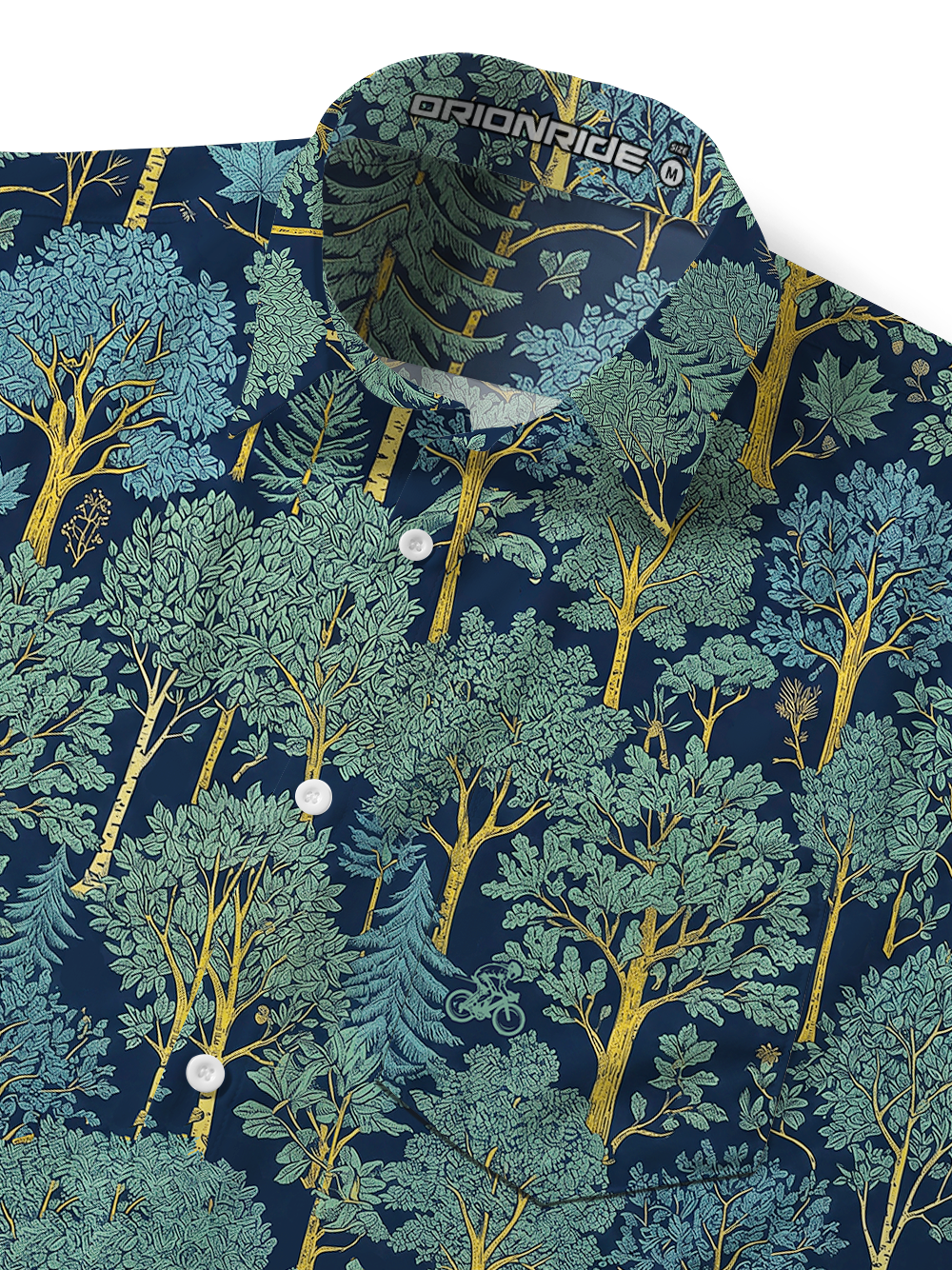 Orionride Deciduous Trees Zipper Pockets Ultra Lightweight Short Sleeves Gravel Shirt