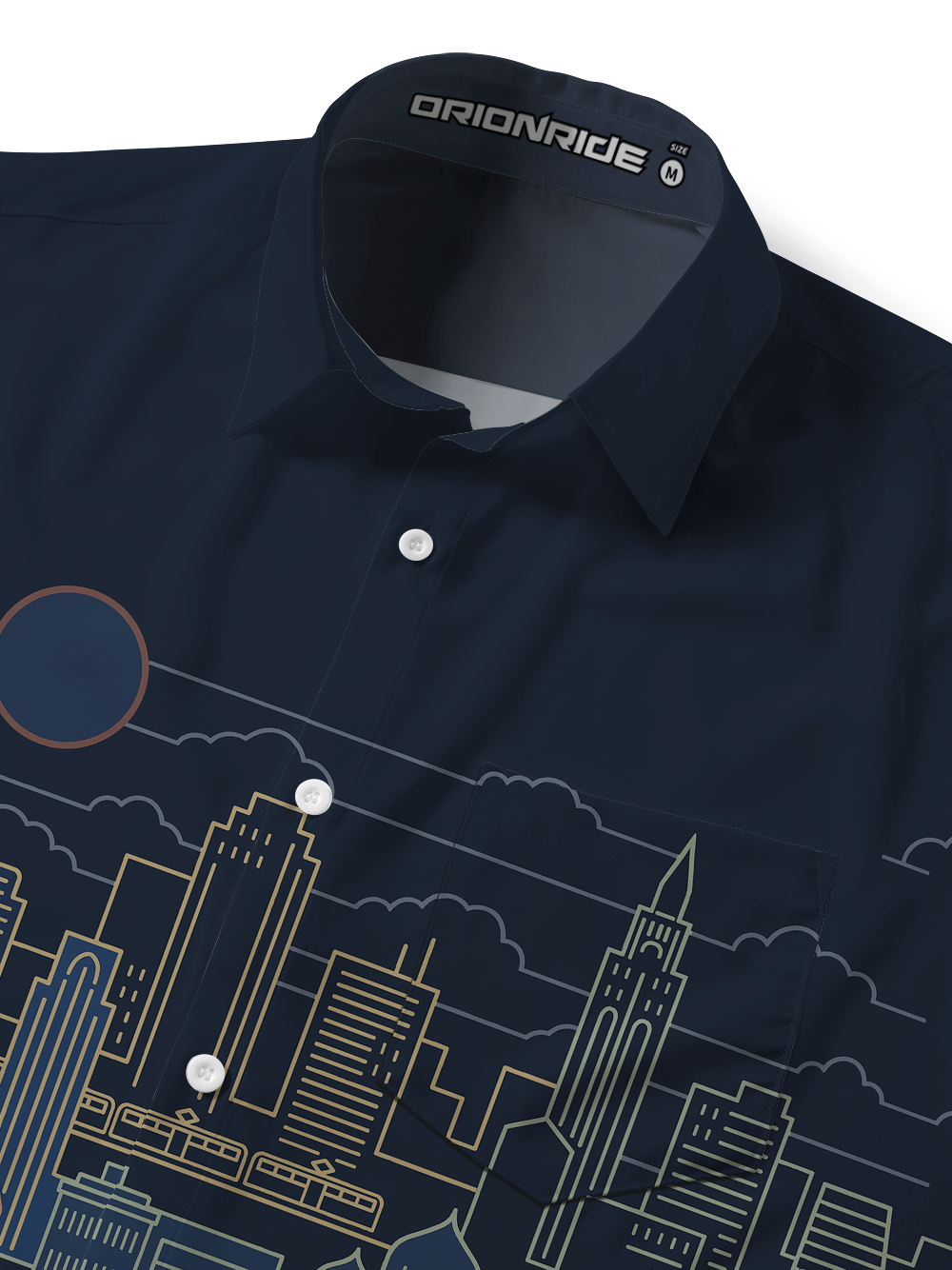 Orionride Urban Line Zipper Pockets Ultra Lightweight Short Sleeves Gravel Shirt