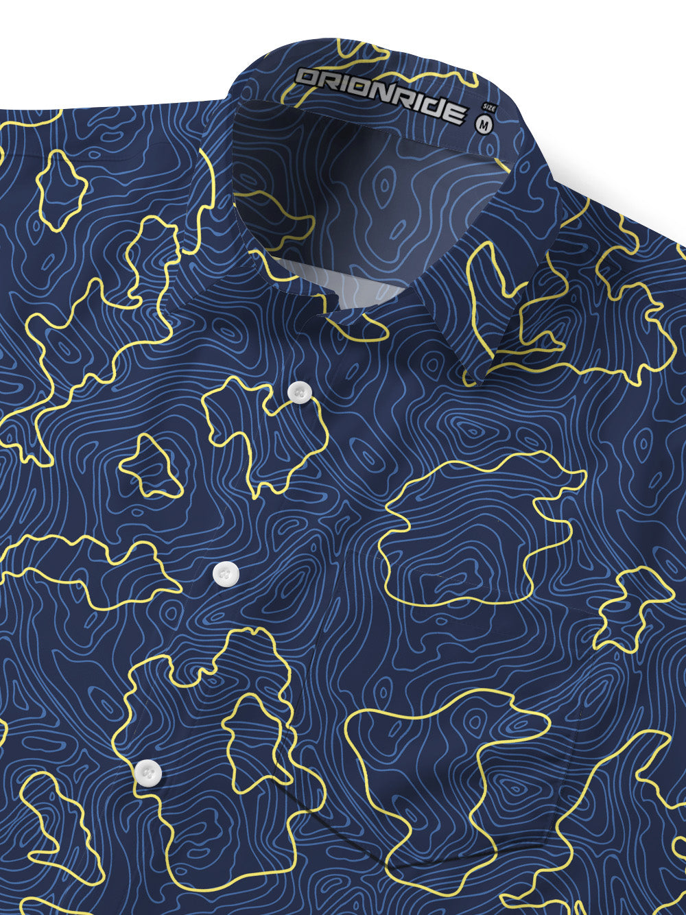 Orionride Contour Tiling Zipper Pockets Ultra Lightweight Short Sleeves Gravel Shirt