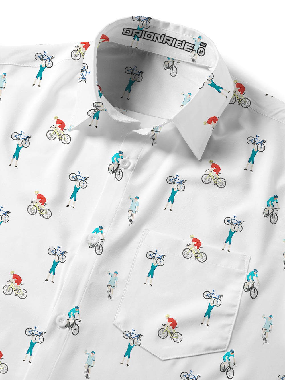 Orionride Cycling On The Road Zipper Pockets Ultra Lightweight Short Sleeves Gravel Shirt