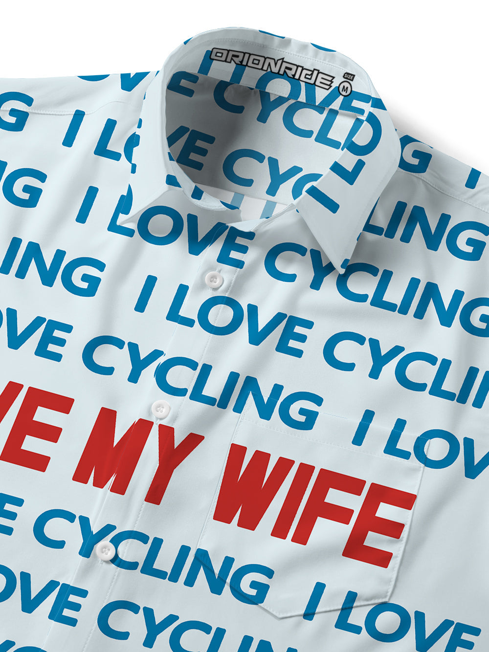 Orionride I Love My Wife Ultra Lightweight Short Sleeves Hawaiian shirt