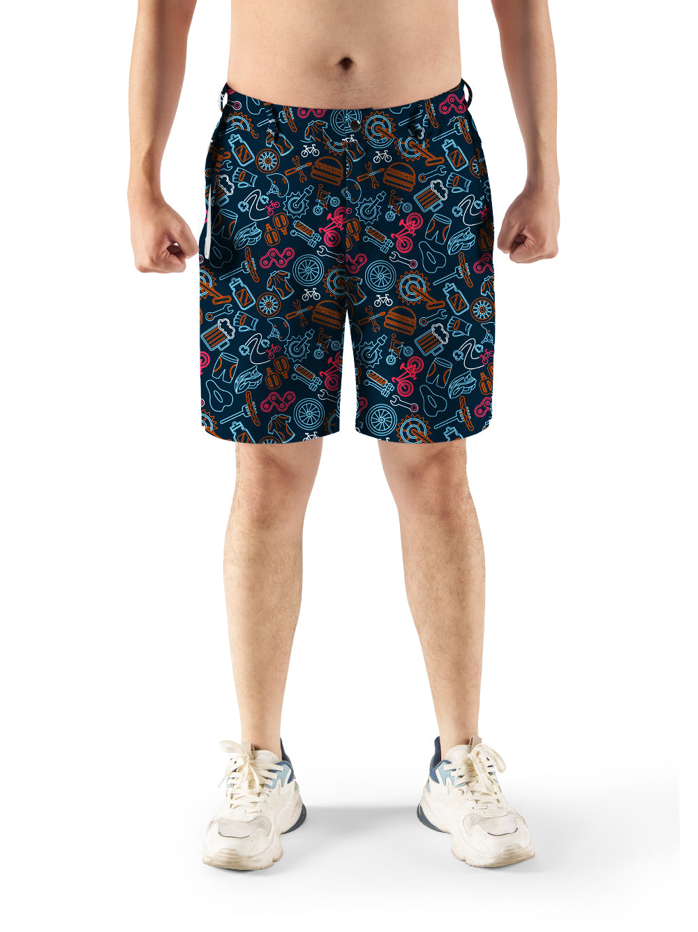 Orionride Weekend BBQ Cycling Short With 2 Zipper Pockets