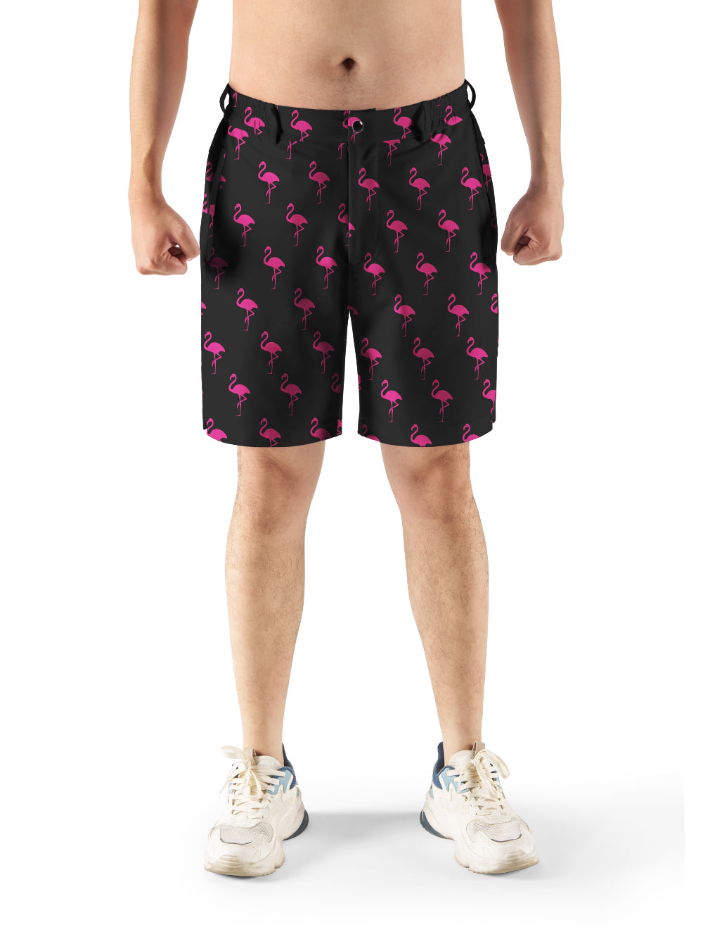 Orionride Flamingo Cycling Short With 2 Zipper Pockets