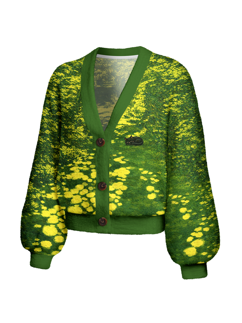 Orionride Sun Dappled Summer Women's Fuzzy Knit Cardigan
