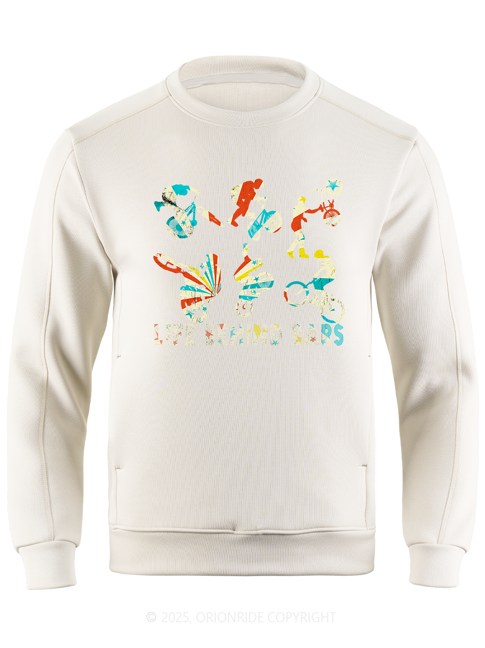 Orionride Color Silhouette Long Sleeve Bike Sweatshirt