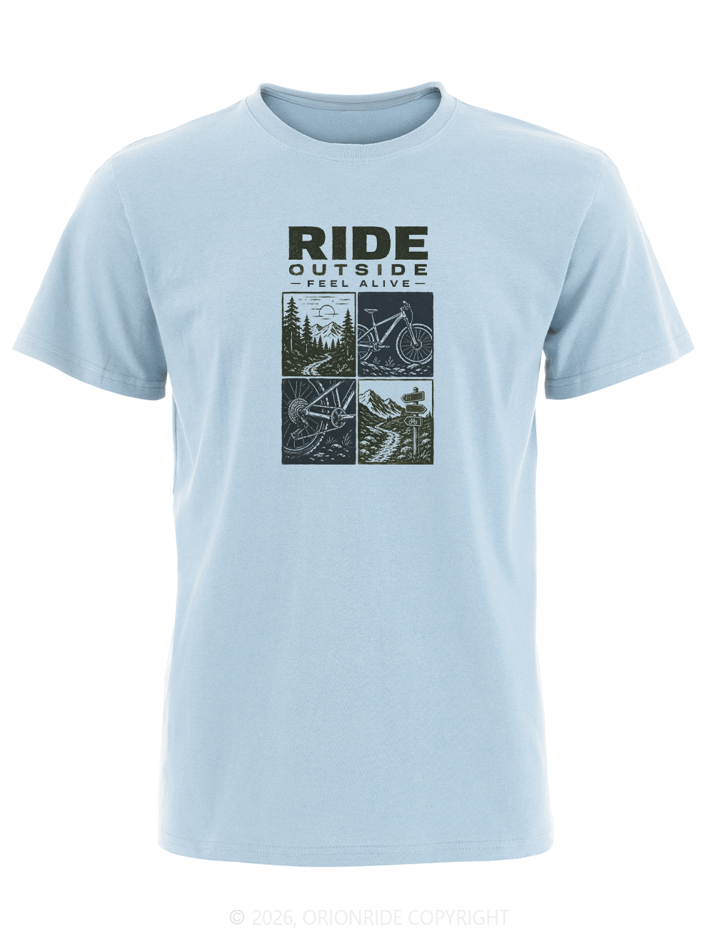 Orionride Ride Outside Short Sleeves Bike T-Shirt