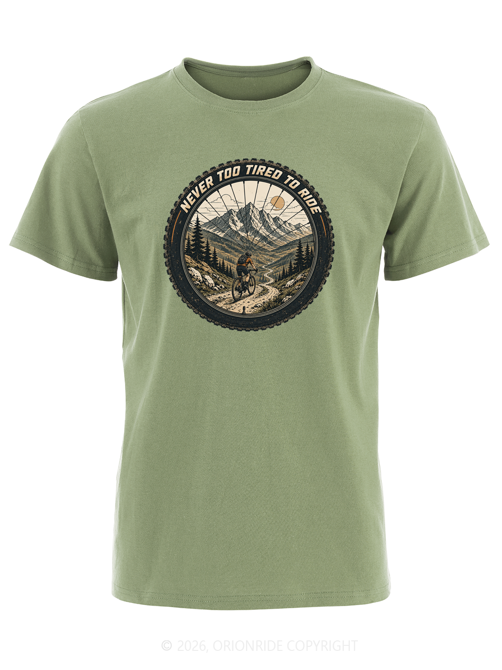 Orionride Wheel View Trail Short Sleeves Bike T-Shirt