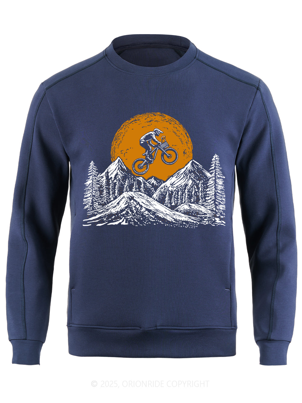 Orionride Mountain Bike With Dog Long Sleeves Bike Sweatshirts