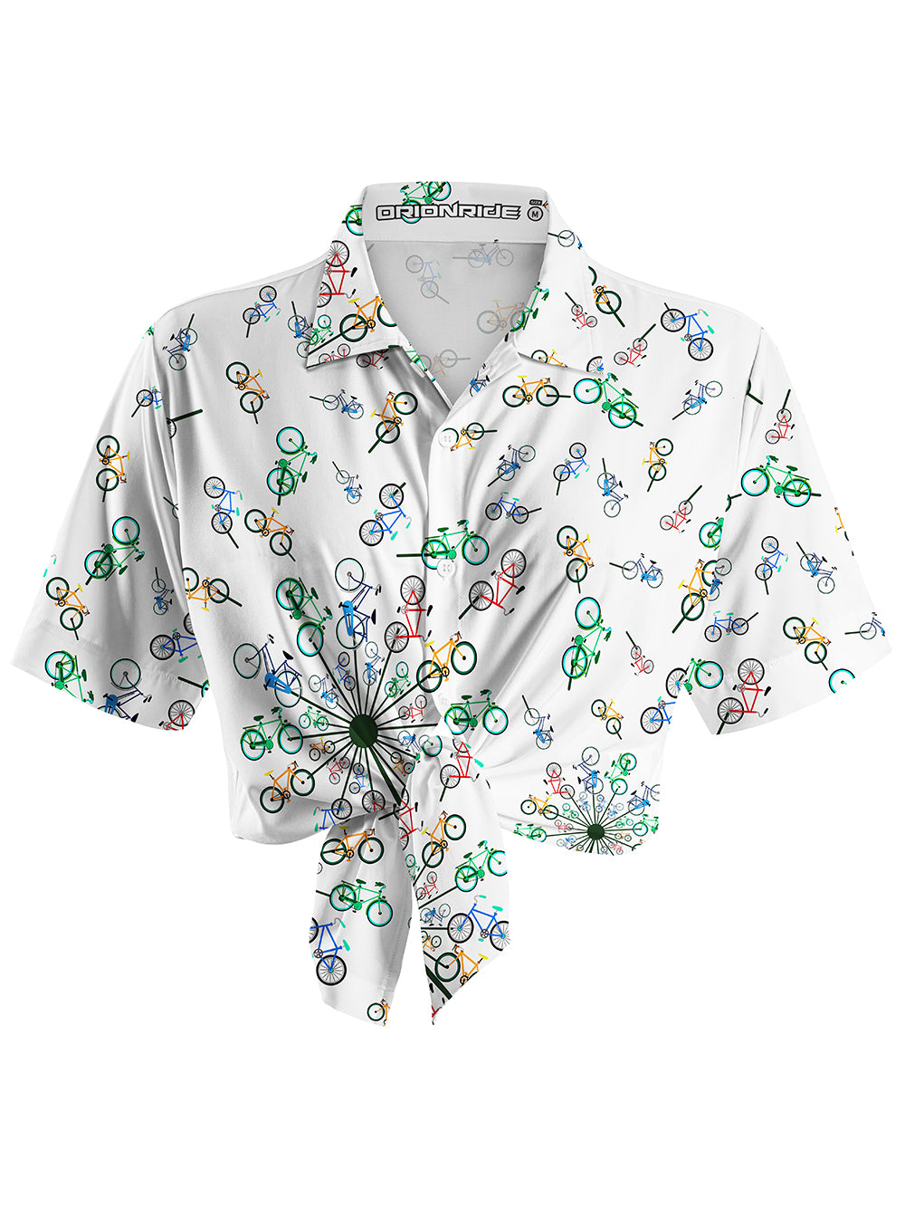 Orionride Dandelion Bike Zipper Pockets Ultra Lightweight Short Sleeves Women's Gravel Shirt