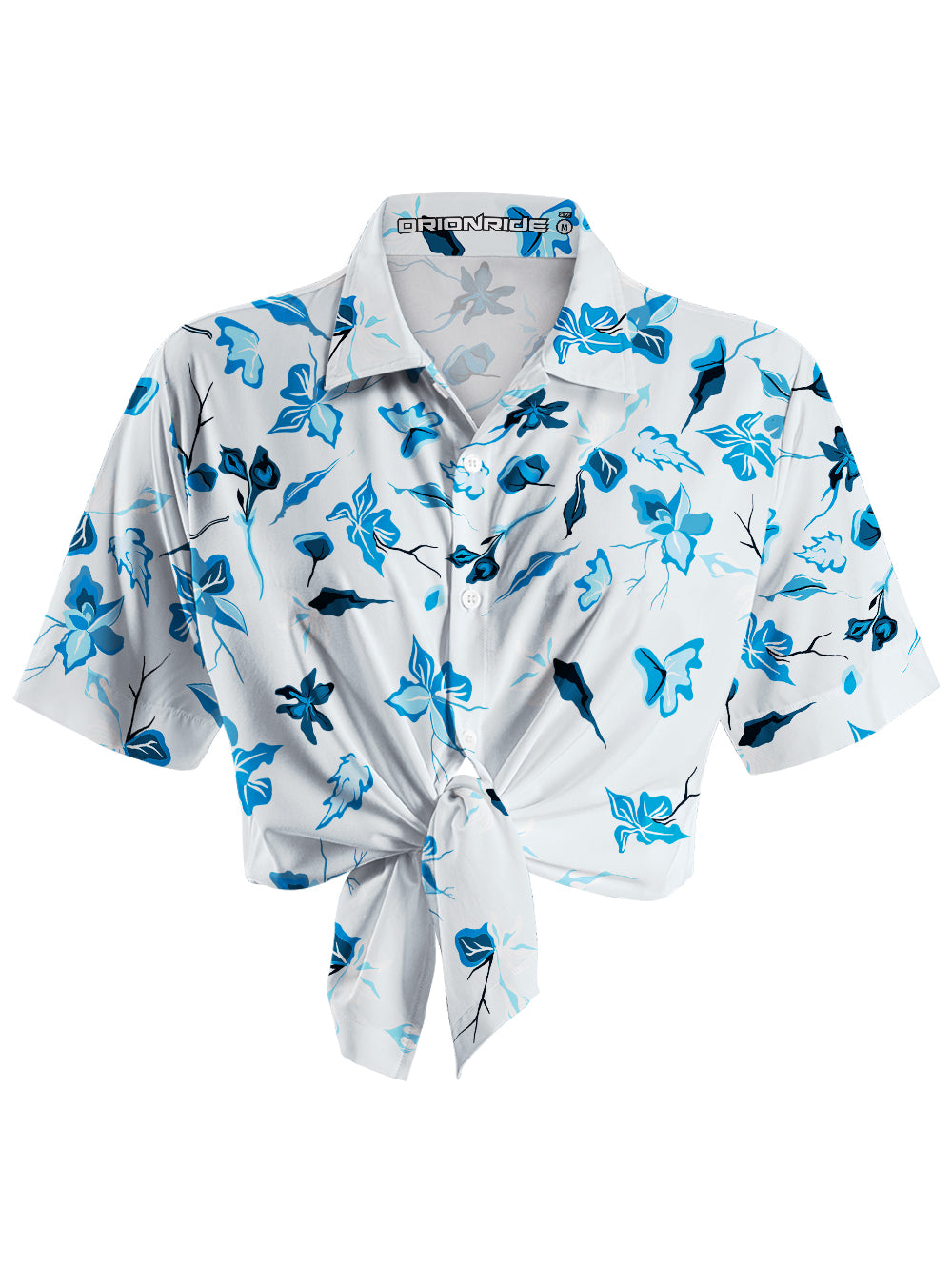 Orionride The Fragrance Of Flowers Zipper Pockets Ultra Lightweight Short Sleeves Women's Gravel Shirt