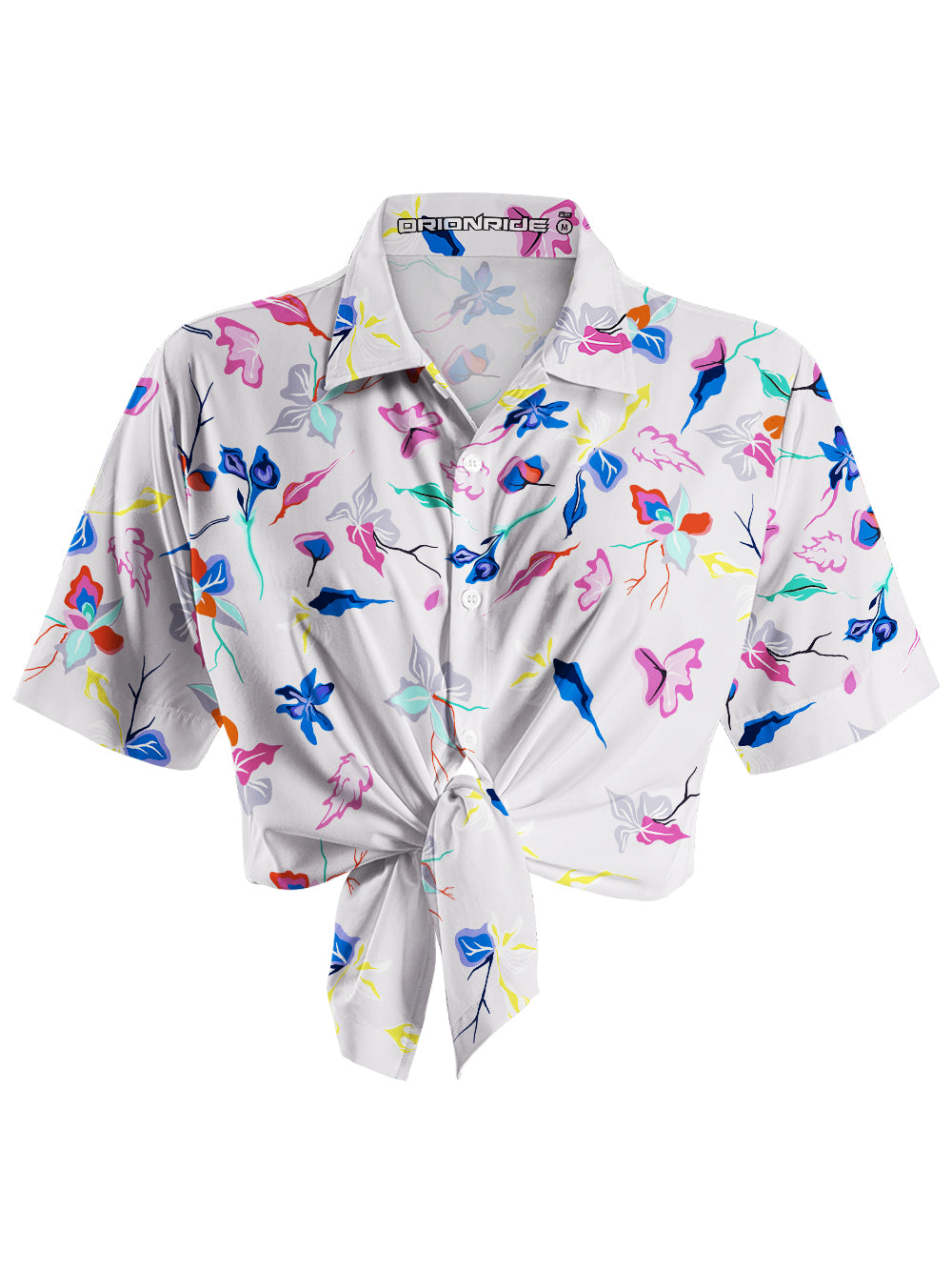 Orionride The Fragrance Of Flowers Zipper Pockets Ultra Lightweight Short Sleeves Women's Gravel Shirt