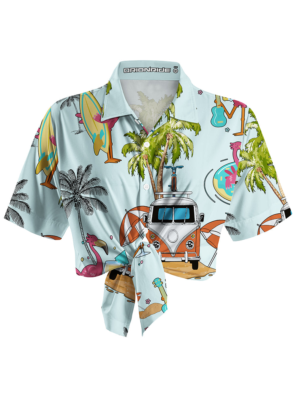 Orionride Beach Party Zipper Pockets Ultra Lightweight Short Sleeves Women's Gravel Shirt