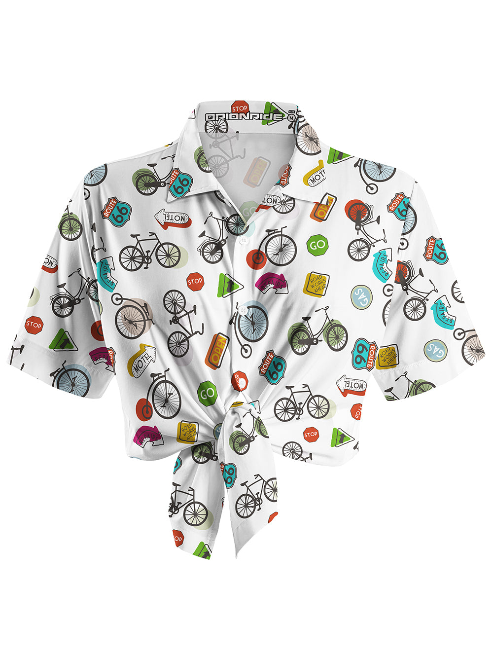 Orionride Go Ride A Bike Zipper Pockets Ultra Lightweight Short Sleeves Women's Gravel Shirt
