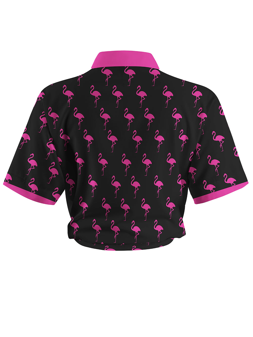 Orionride Flamingo Zipper Pockets Ultra Lightweight Short Sleeves Women's Gravel Shirt
