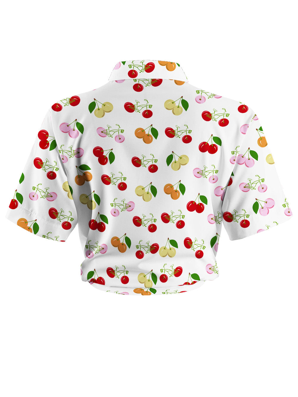Orionride Juicy Cherry Zipper Pockets Ultra Lightweight Short Sleeves Women's Gravel Shirt