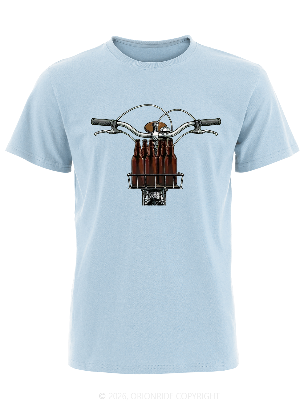 Orionride Beer In The Basket Short Sleeves Bike T-Shirt