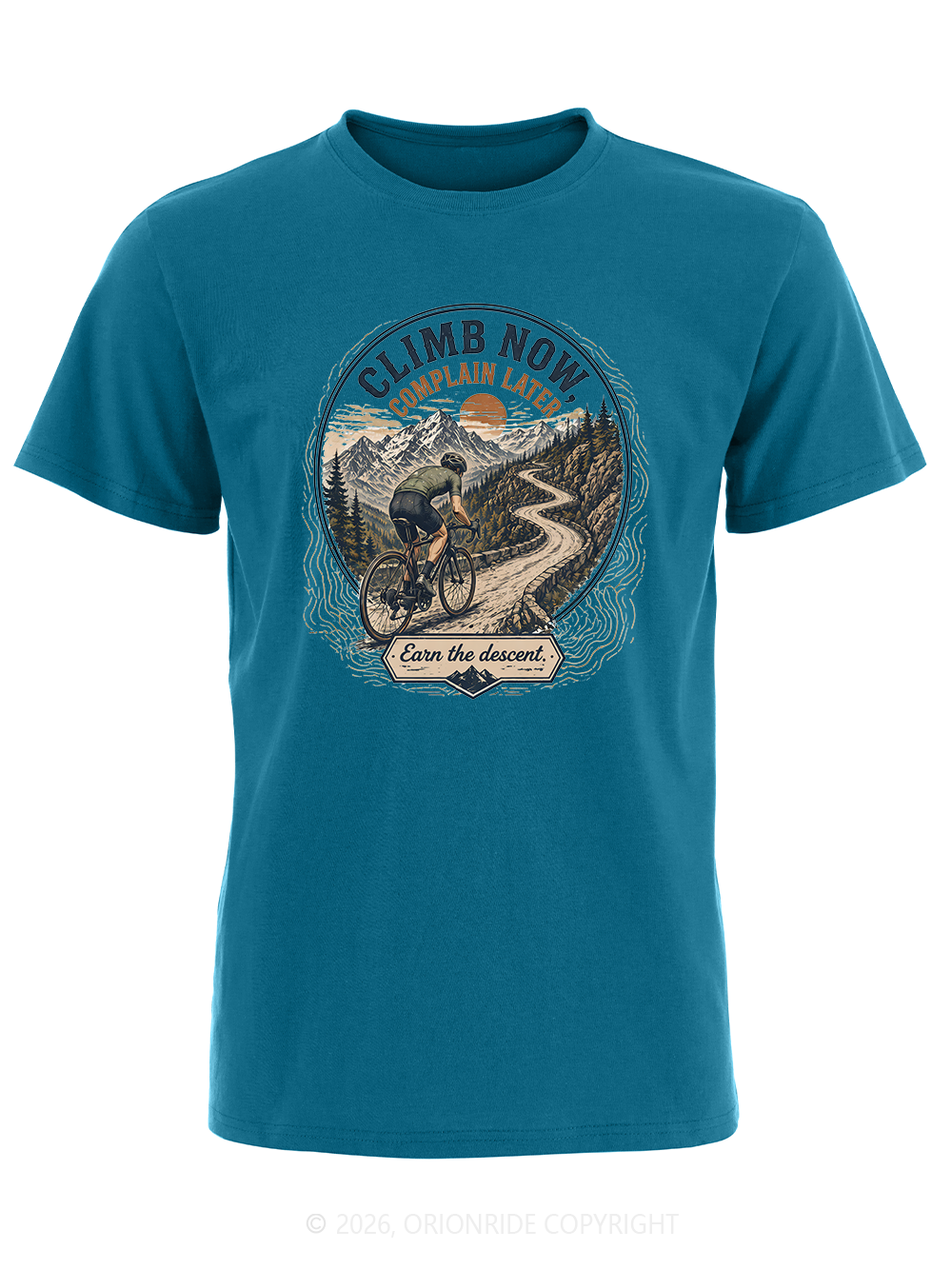 Orionride Sunrise Cycling Short Sleeves Bike T-Shirt