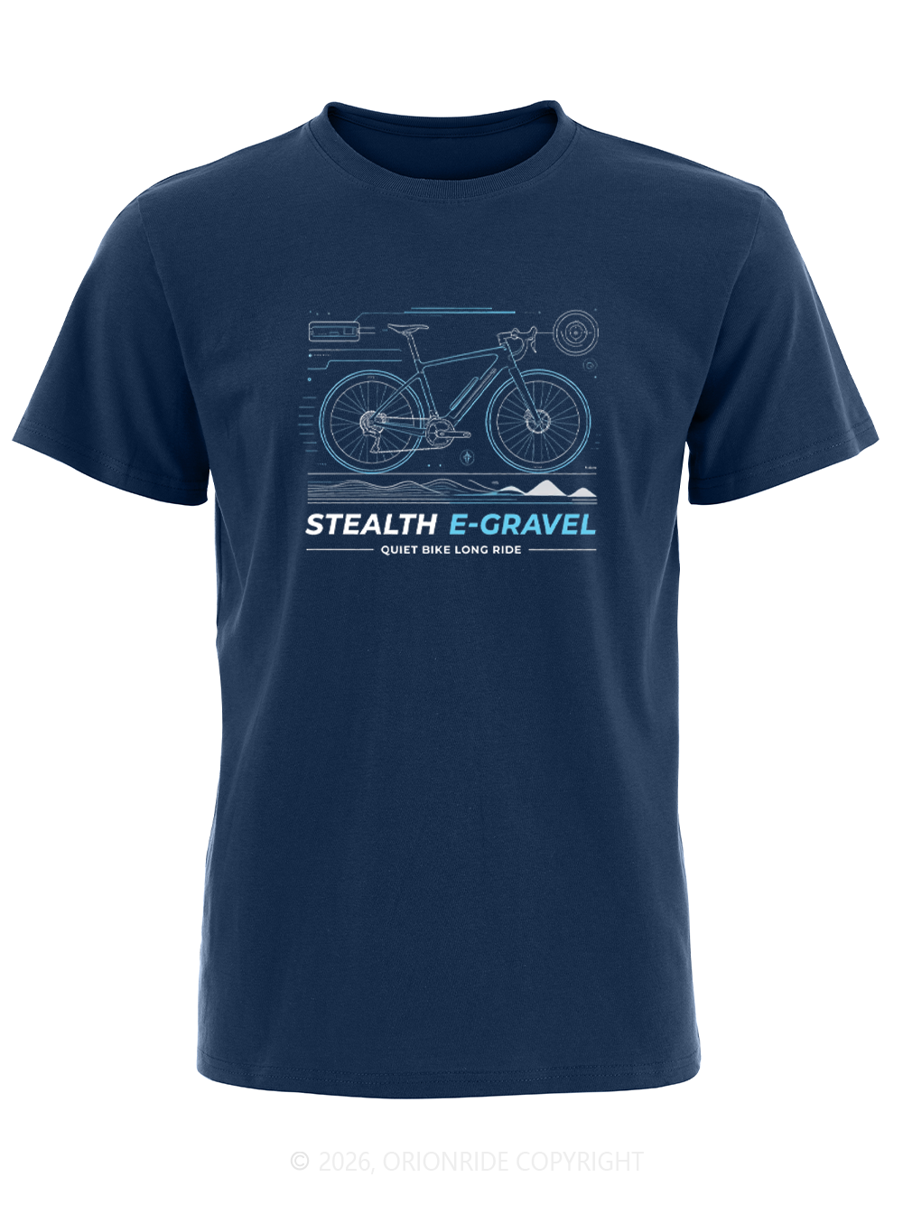 Orionride Blue Trail Tech Short Sleeves Bike T-Shirt