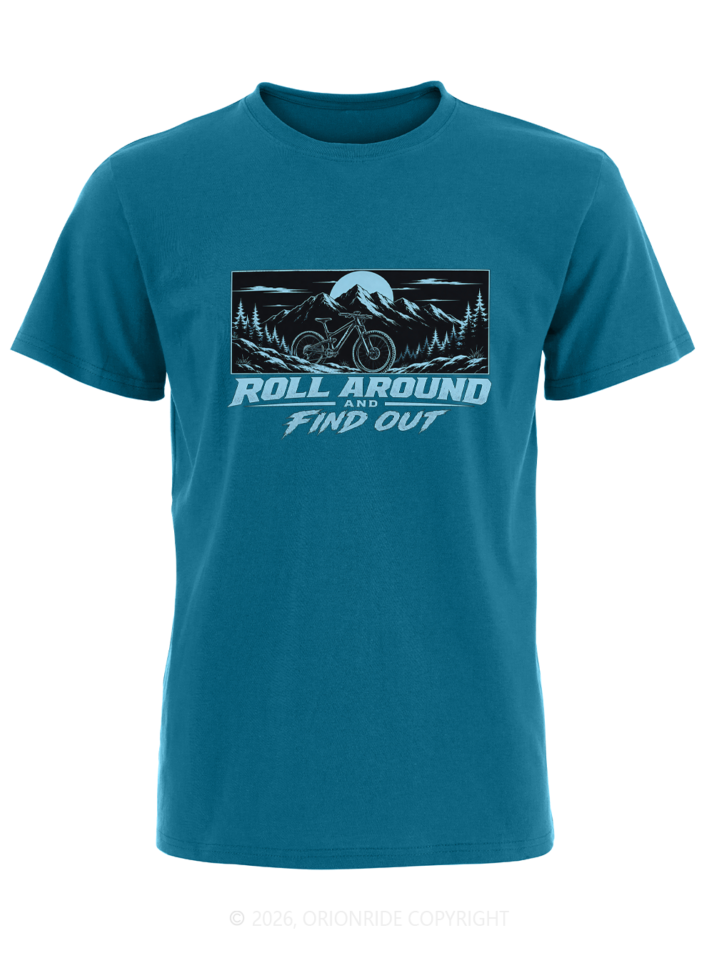Orionride Blue Night Ride Short Sleeves Bike T-Shirt