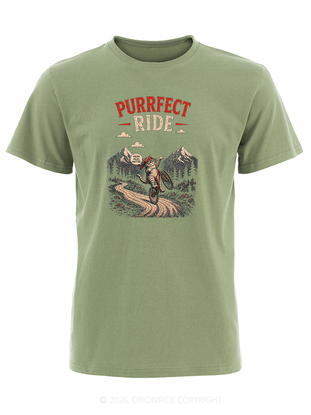 Orionride Purrfect Ride Short Sleeves Bike T-Shirt
