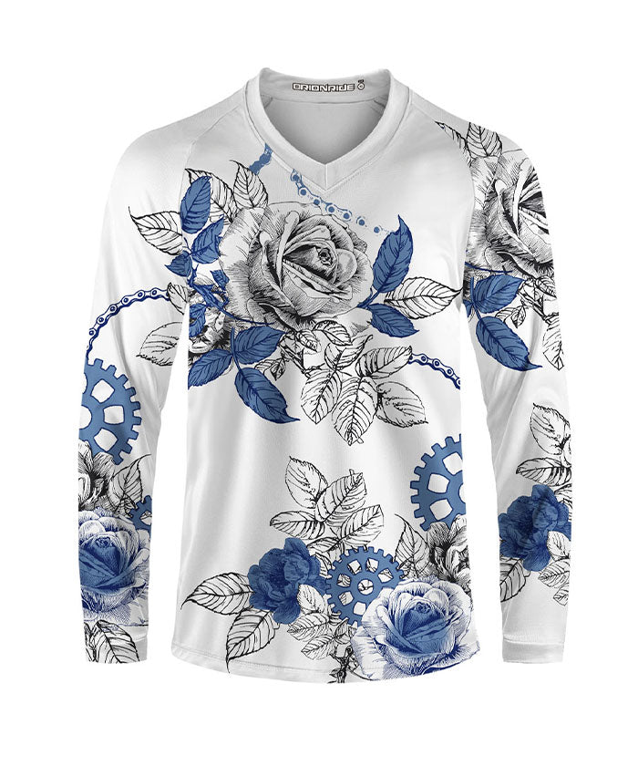 Orionride Blooming Roses Long Sleeve Downhill Jersey