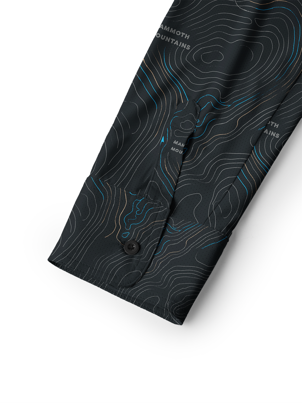 Orionride Panoramic Map Men's Stretchy Breathable Long Sleeve Gravel Shirt