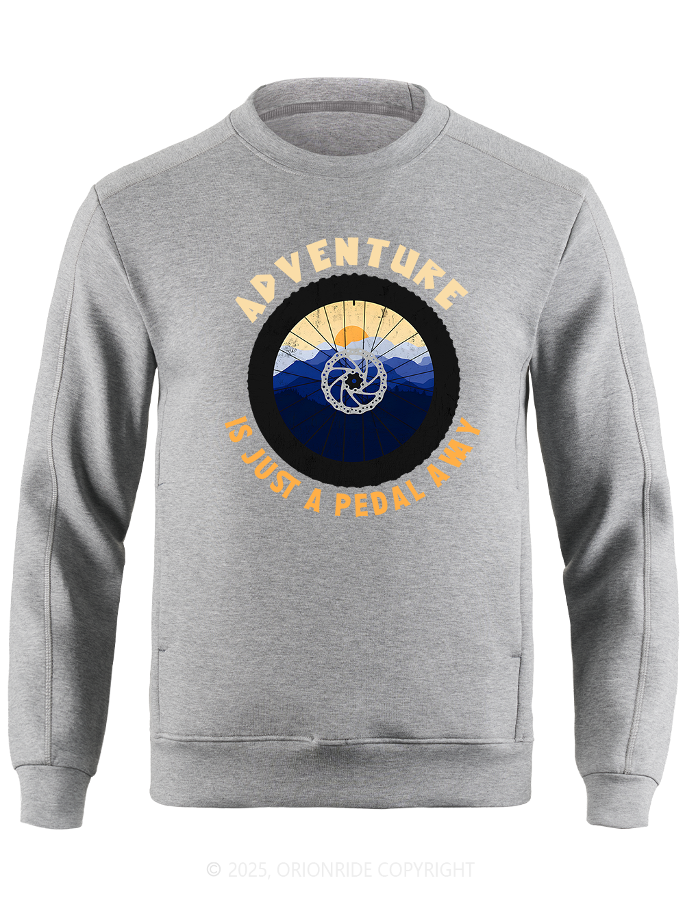 Orionride Wheel Sunset Long Sleeve Bike Sweatshirt