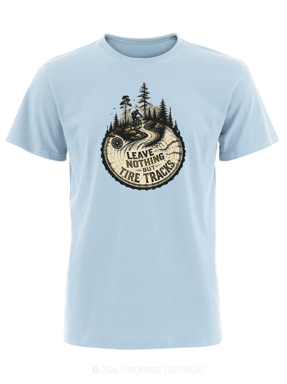 Orionride Leave Tire Tracks Short Sleeves Bike T-Shirt