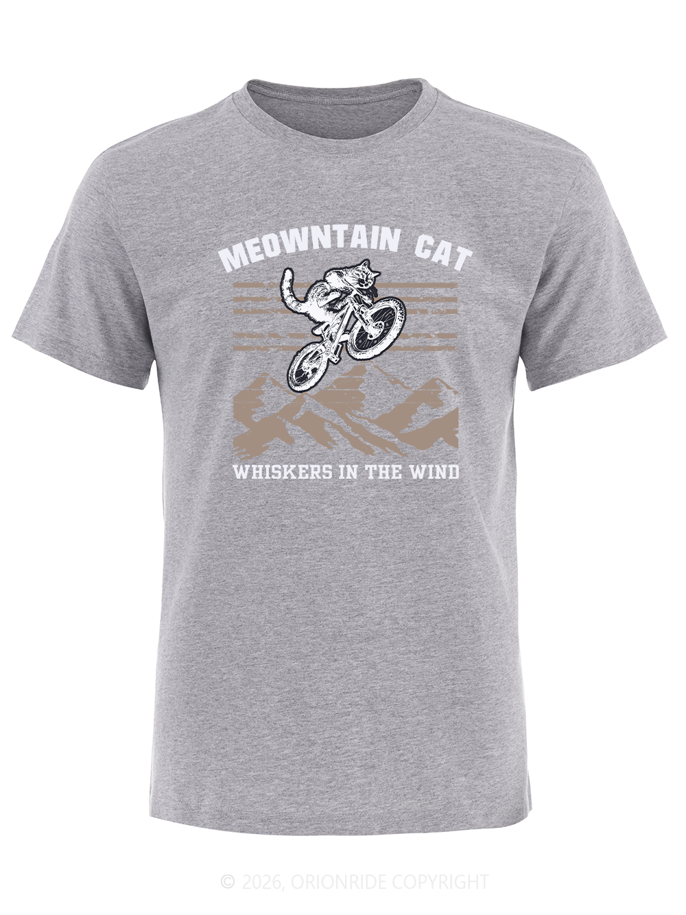 Orionride Cat Riding Short Sleeves Bike T-Shirt