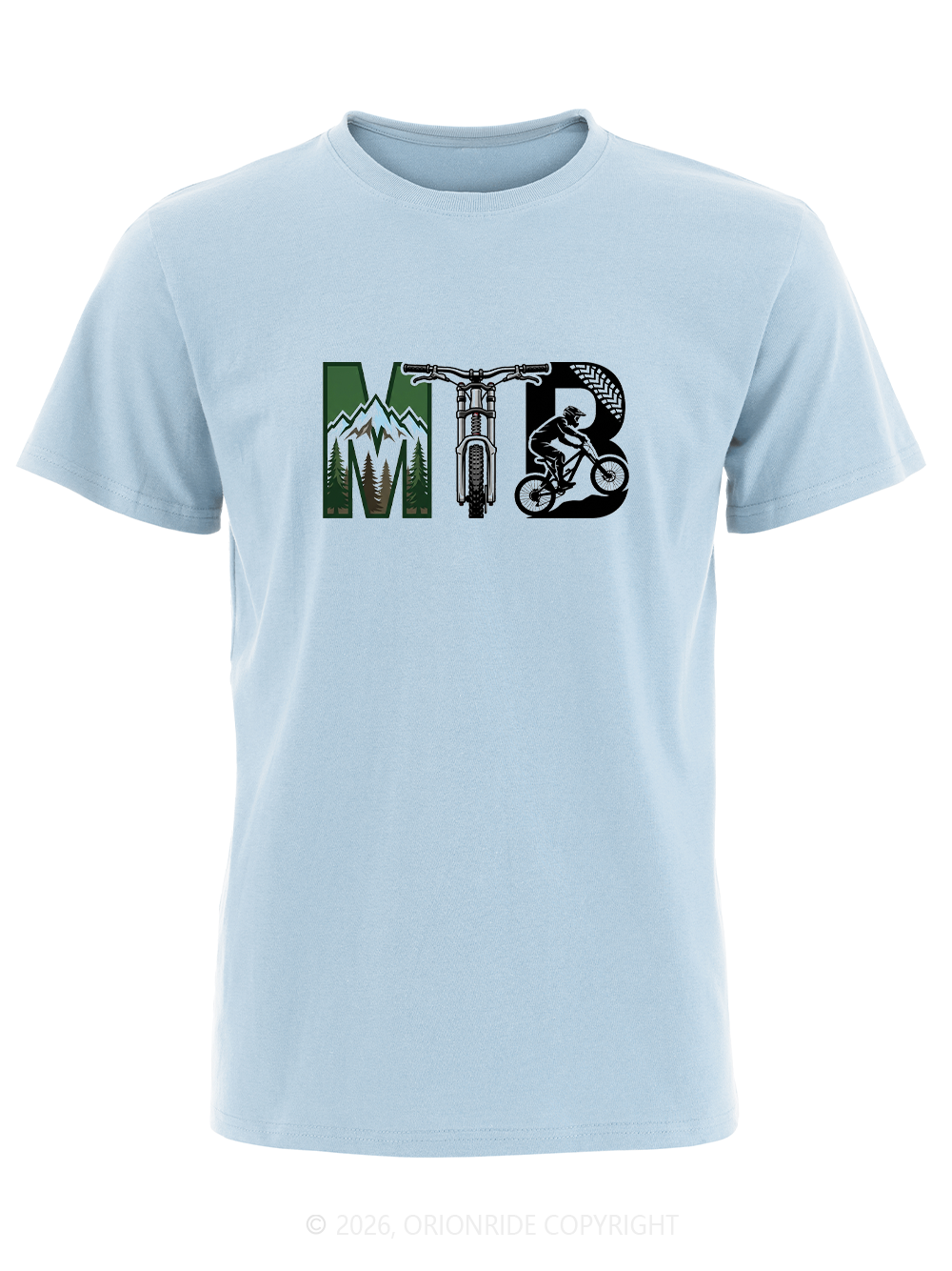 Orionride Natural Mountain Scenery Short Sleeves Bike T-Shirt
