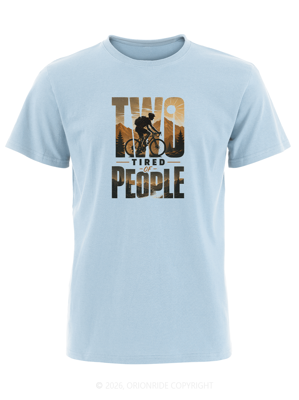 Orionride Two Tired People Short Sleeves Bike T-Shirt