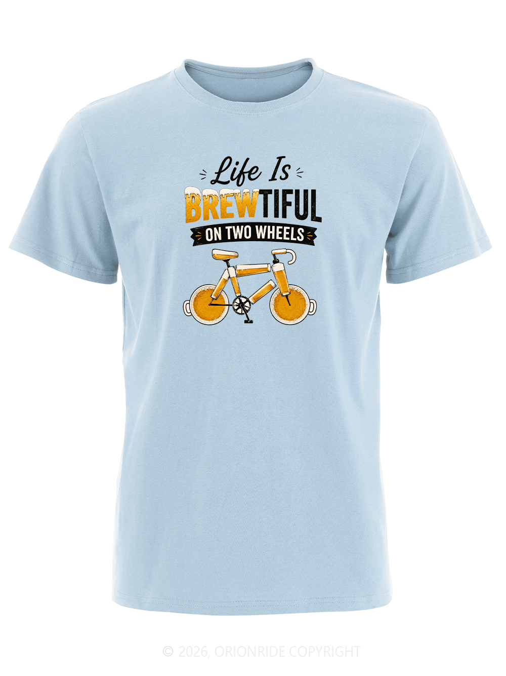 Orionride Life Is Brewtiful Short Sleeves Bike T-Shirt
