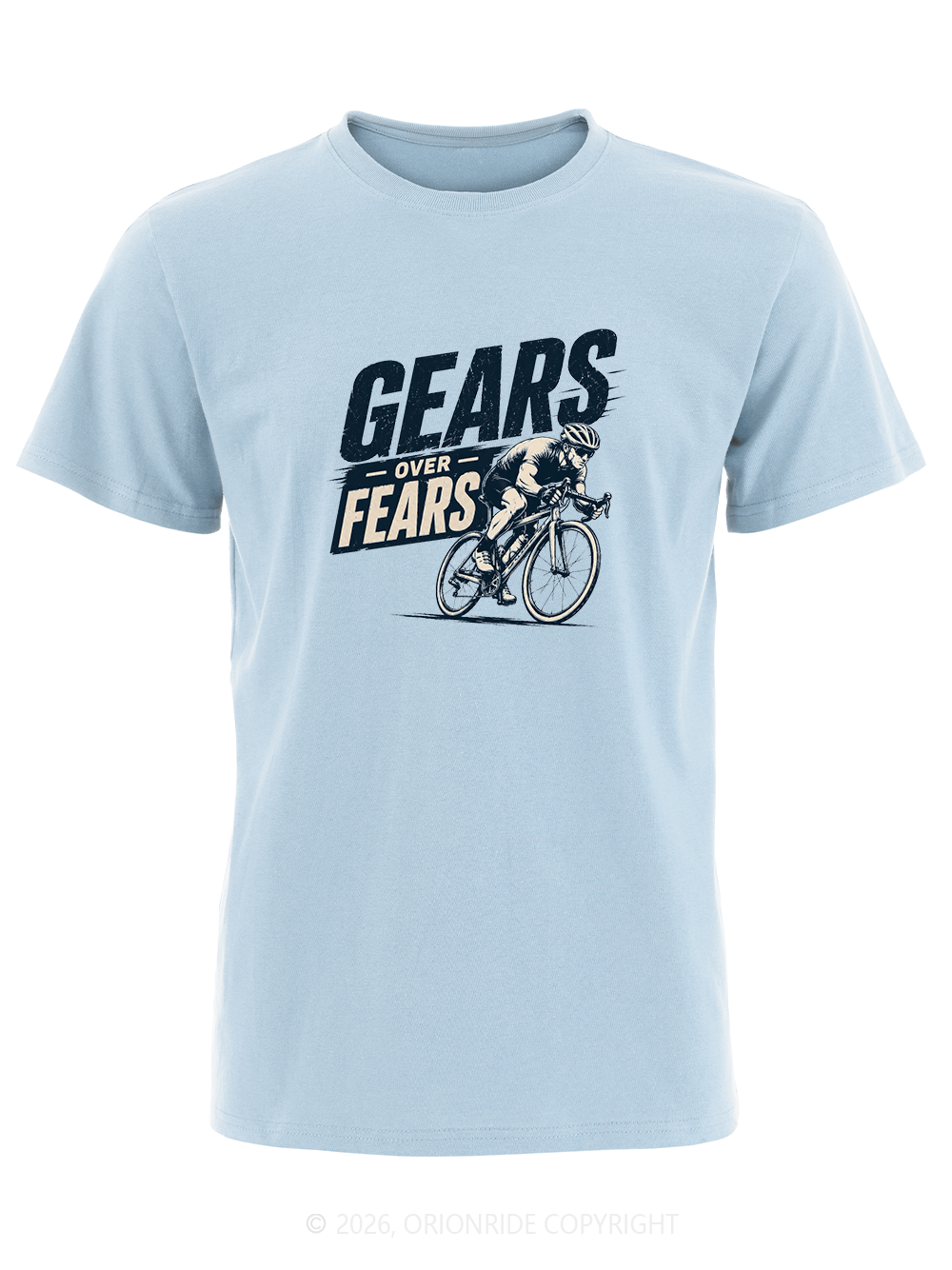 Orionride Gears Over Fears Short Sleeves Bike T-Shirt