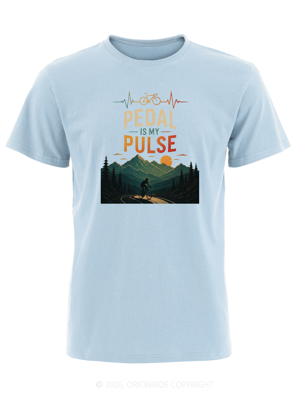 Orionride Pedal Is My Pulse Short Sleeves Bike T-Shirt