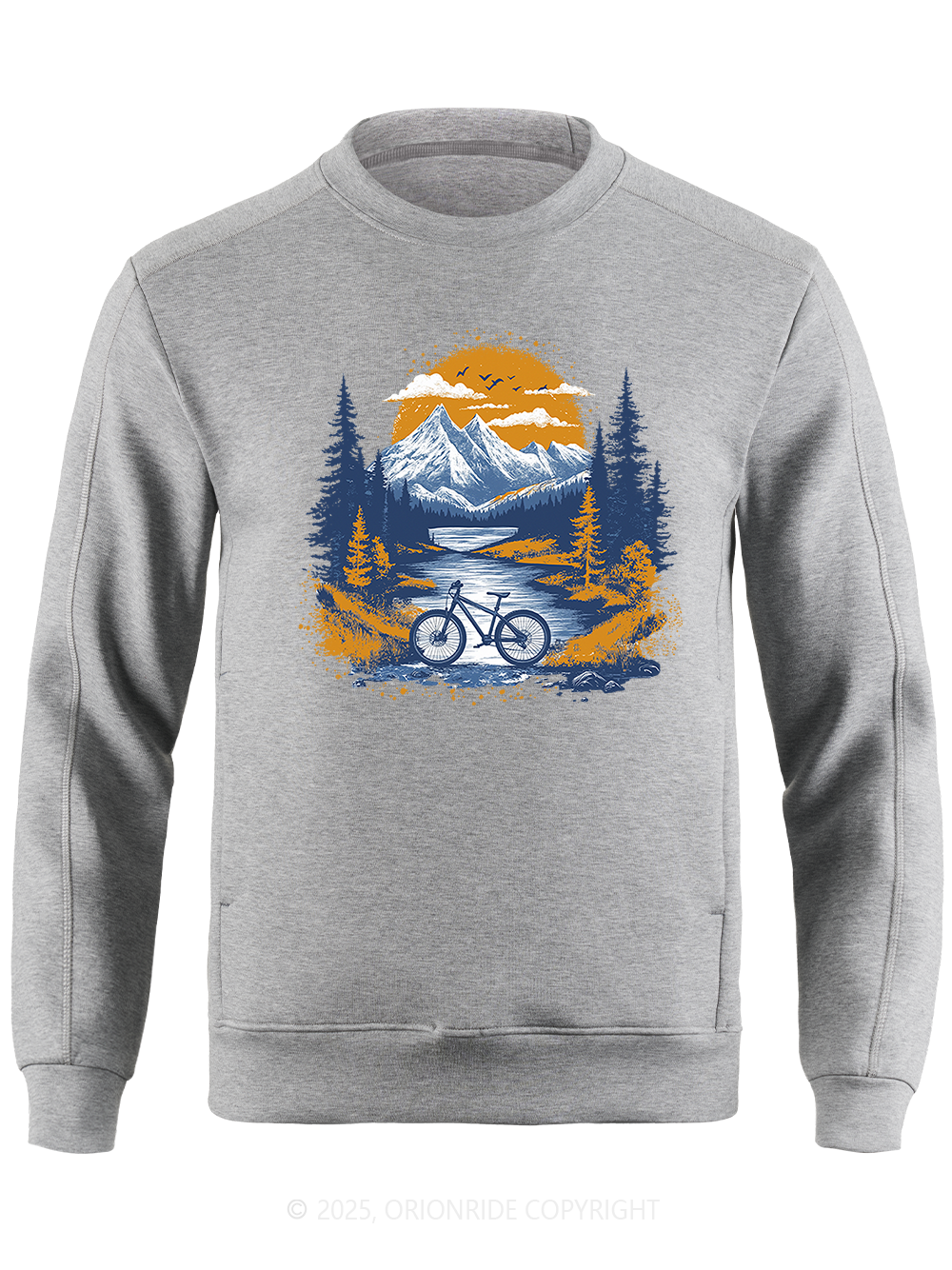 Orionride Sunset Forest Long Sleeve Bike Sweatshirt