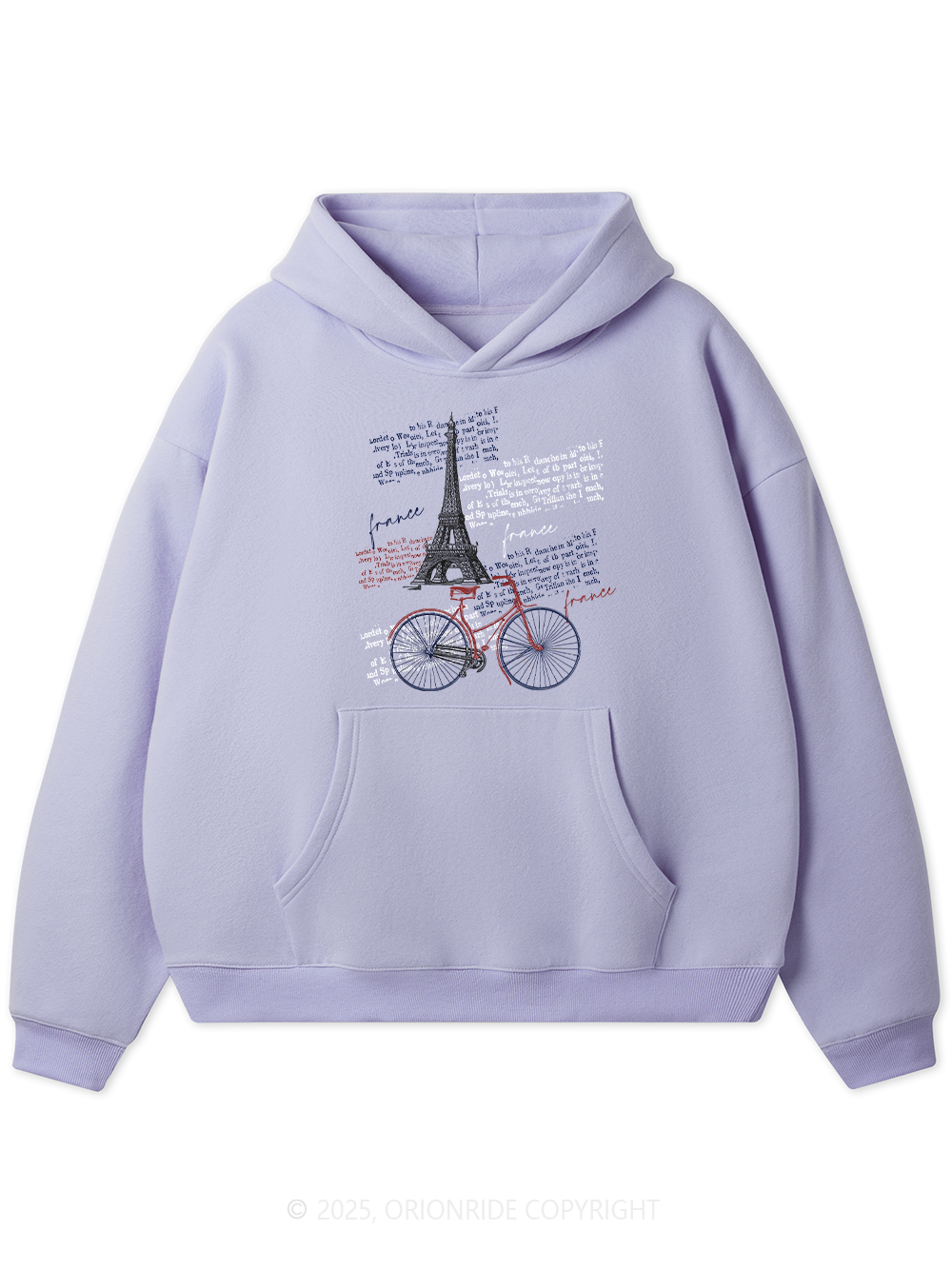 Orionride Tour Around The Eiffel Tower Women's Fleece Hoodie
