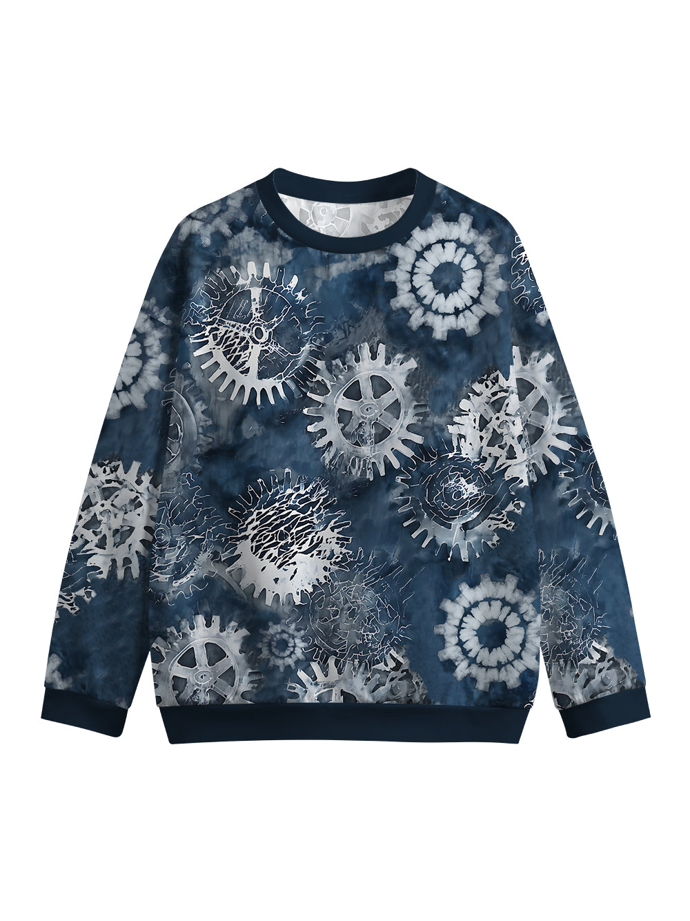 Orionride Ink Gear Crew Neck Pullover Sweatshirt