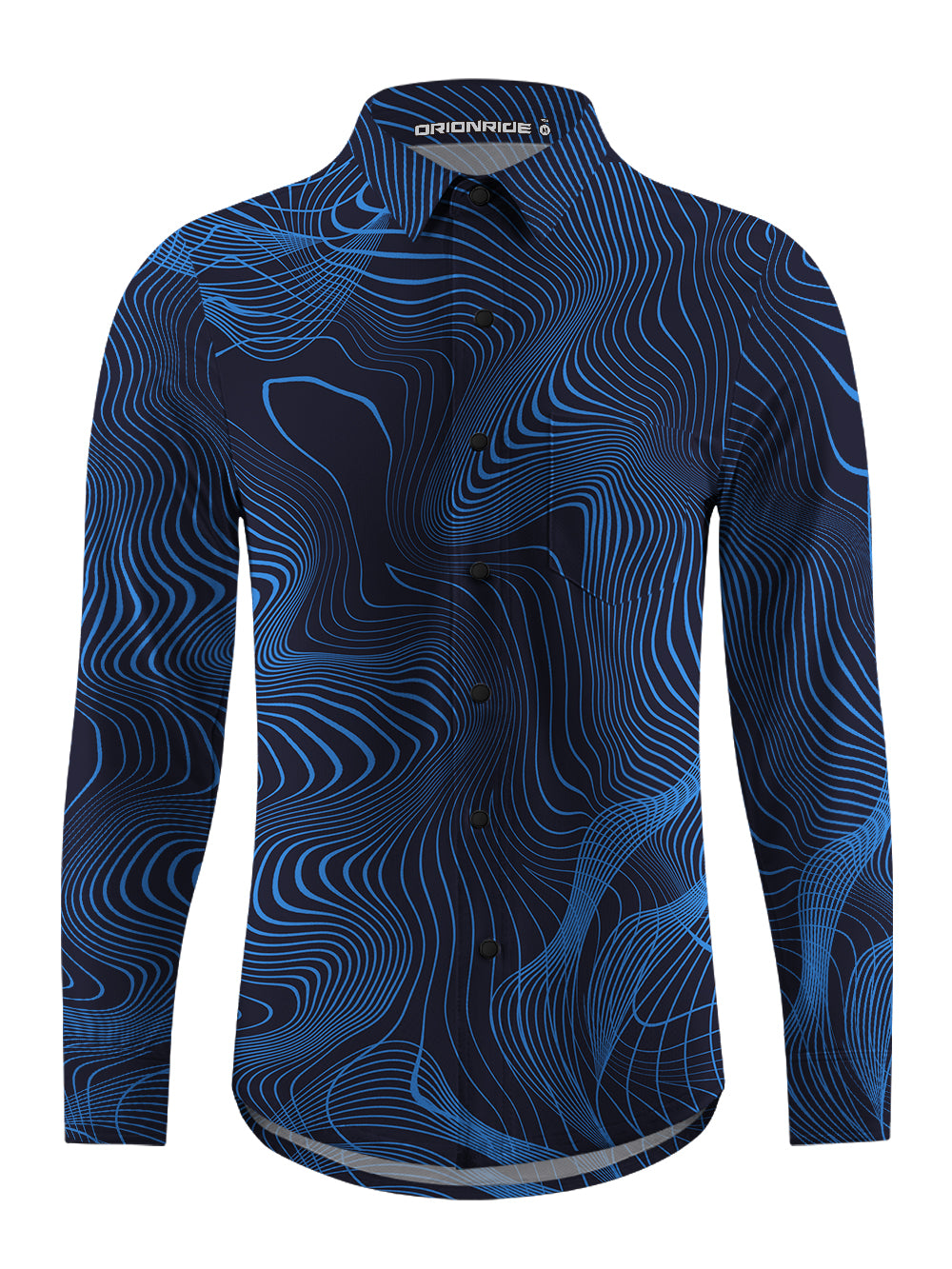 Orionride Advanced Lines Men's Stretchy Breathable Long Sleeve Gravel Shirt