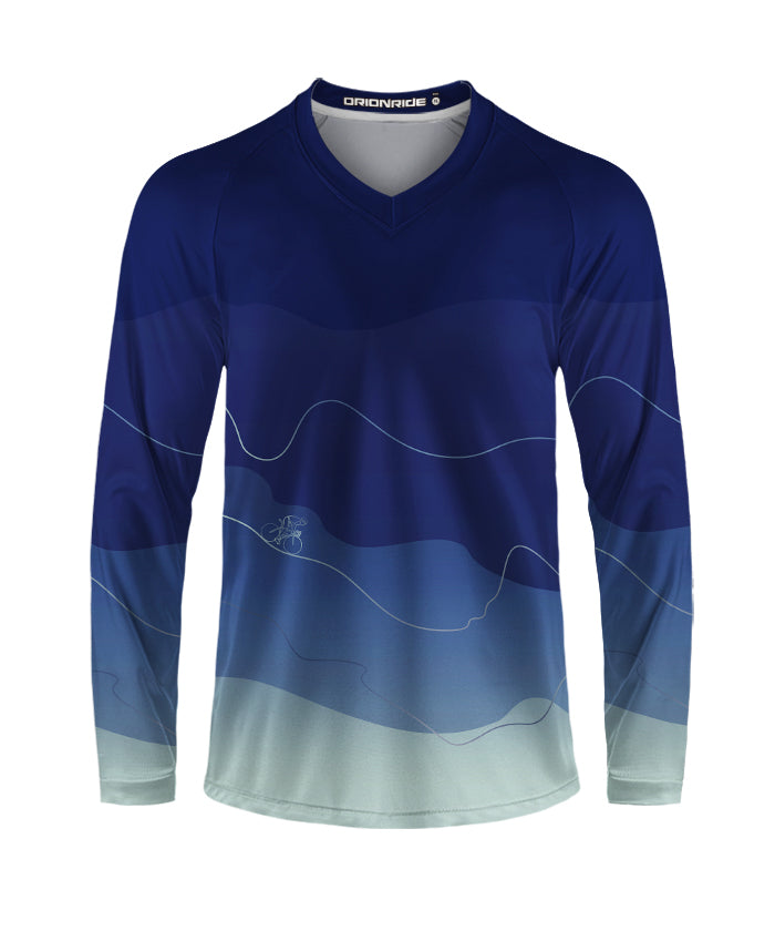 Orionride Gradient Contour Long Sleeve Downhill Jersey