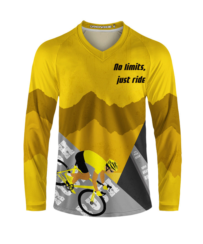 Orionride No Limits Just Ride Long Sleeve Downhill Jersey